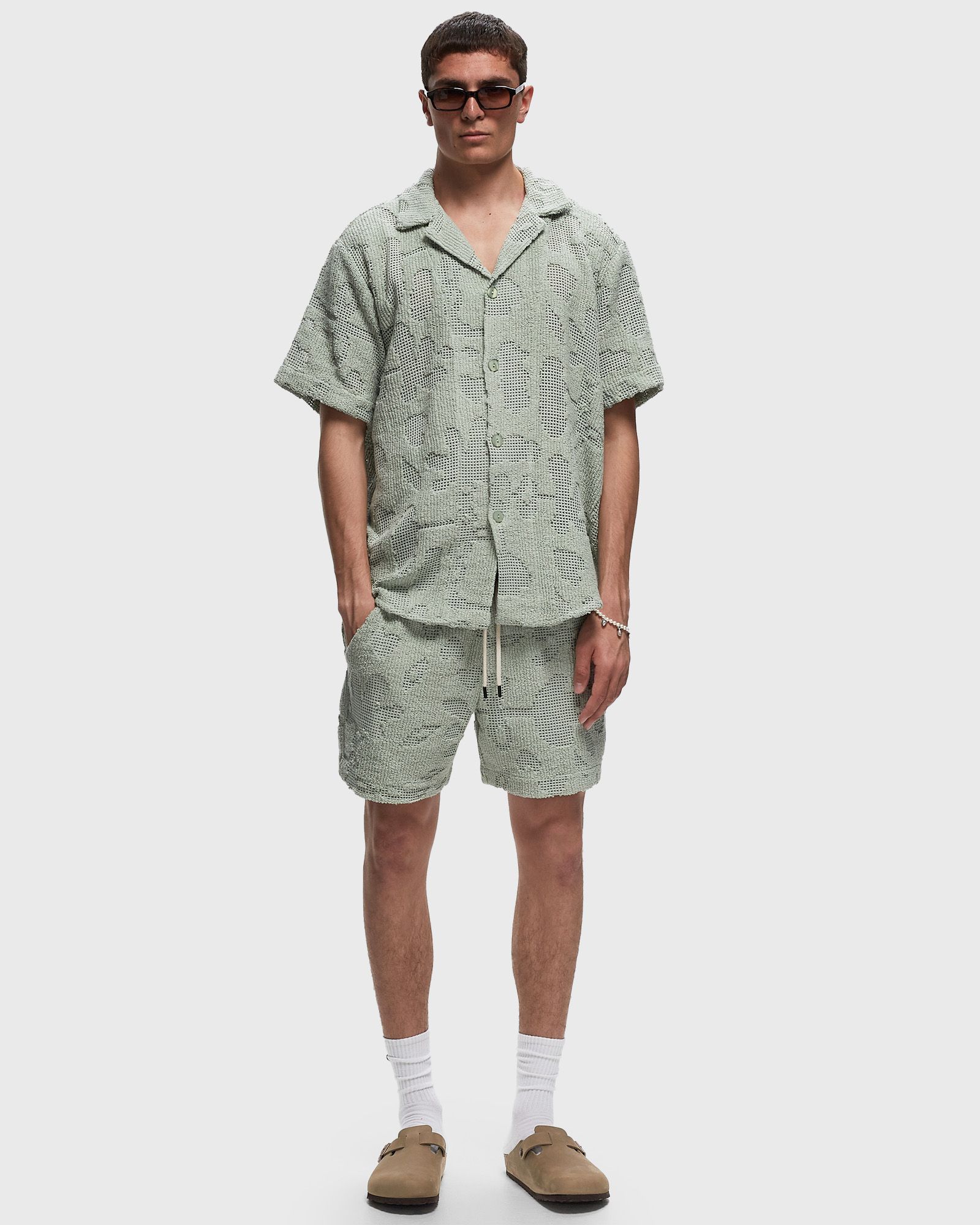 Galbanum Crochet Shorts