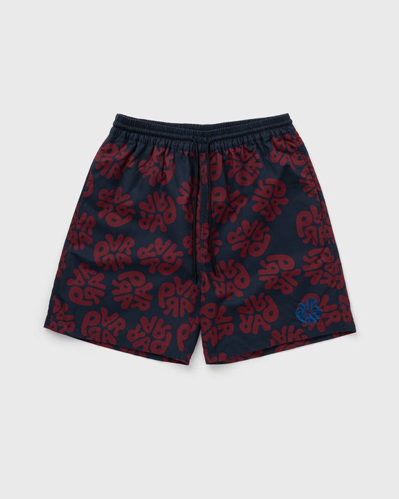 By Parra 1976 Logo Swim Shorts Blue/Red | BSTN Store