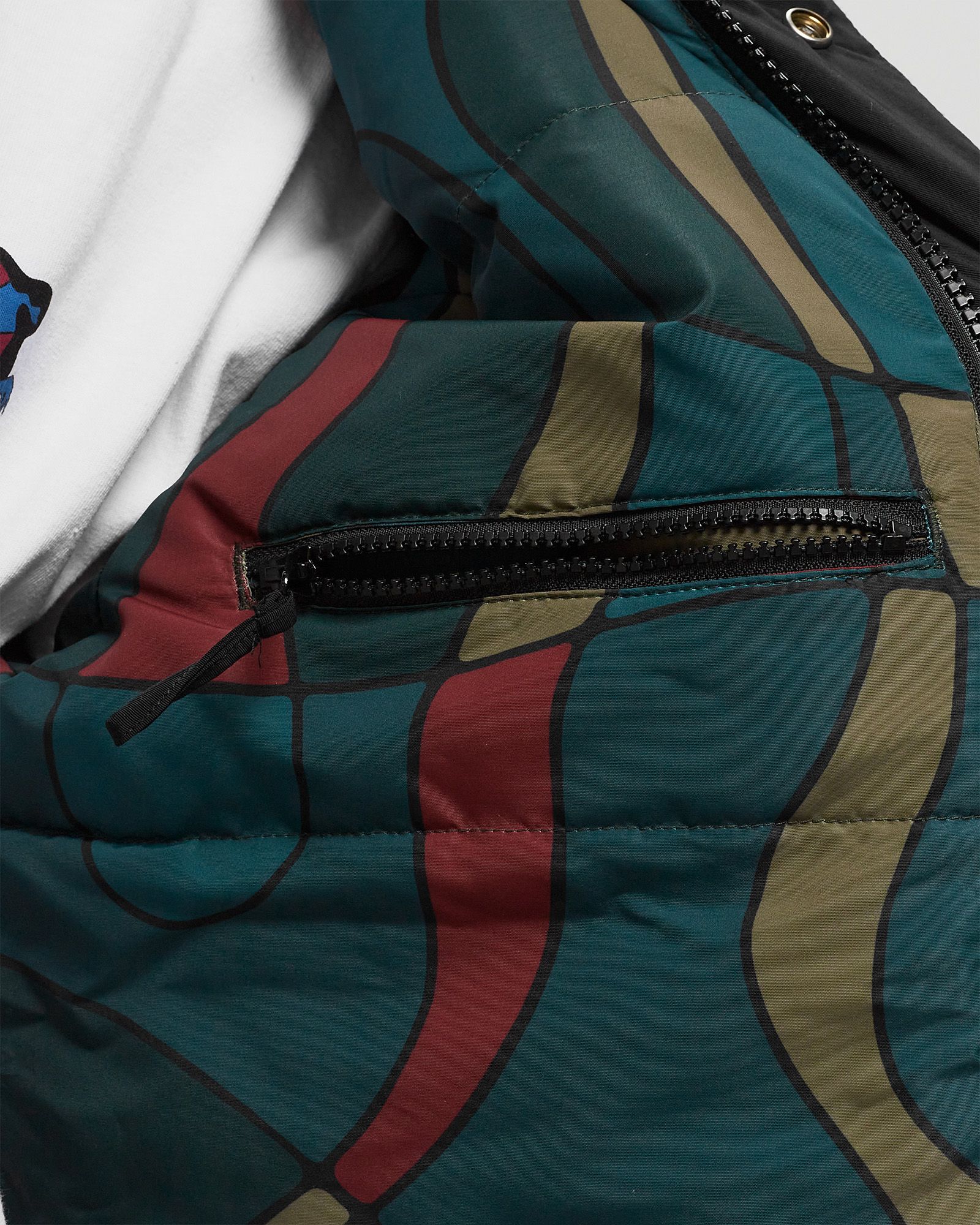 Trees In Wind Puffer Jacket