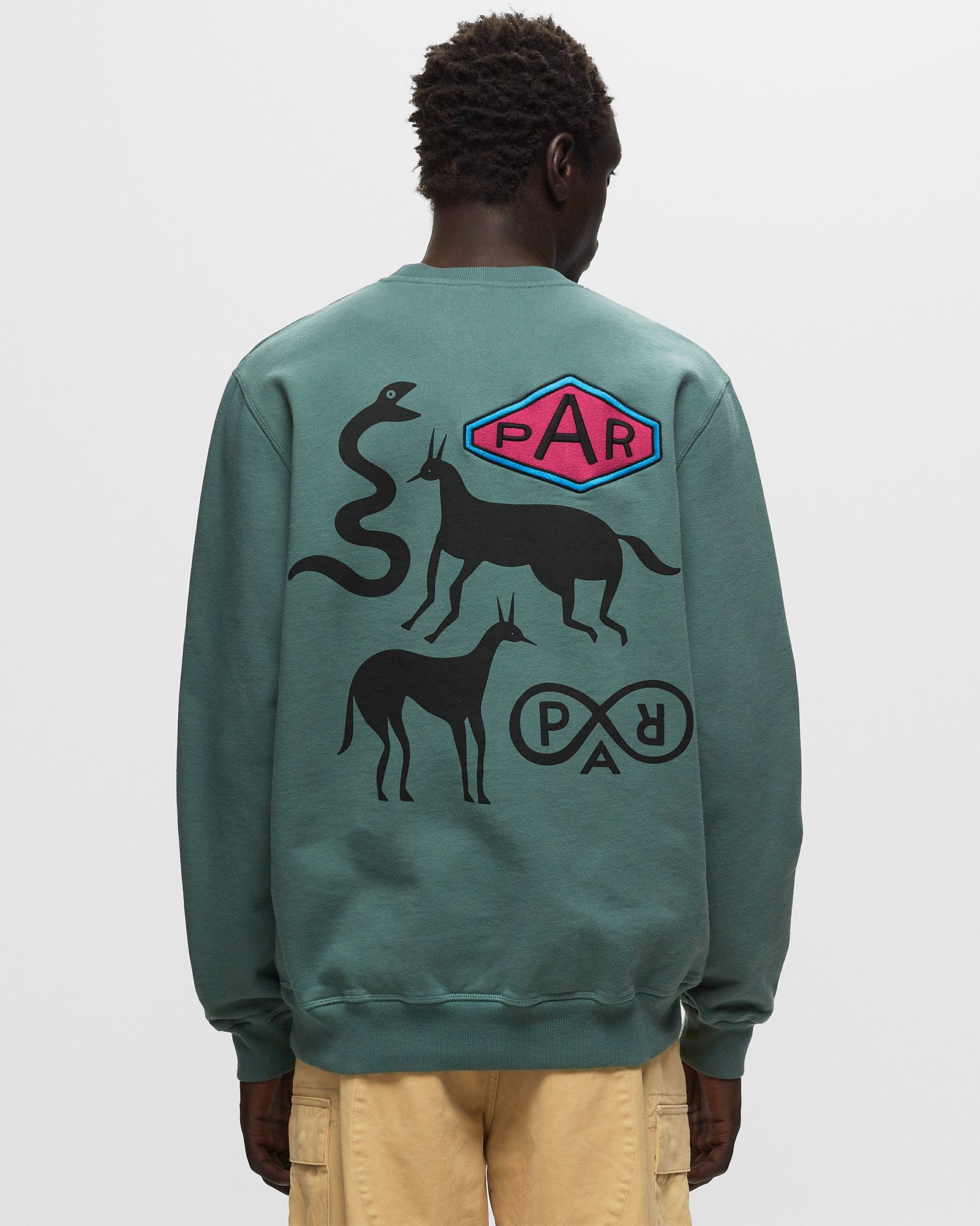 Snaked By A Horse Crew Neck Sweatshirt