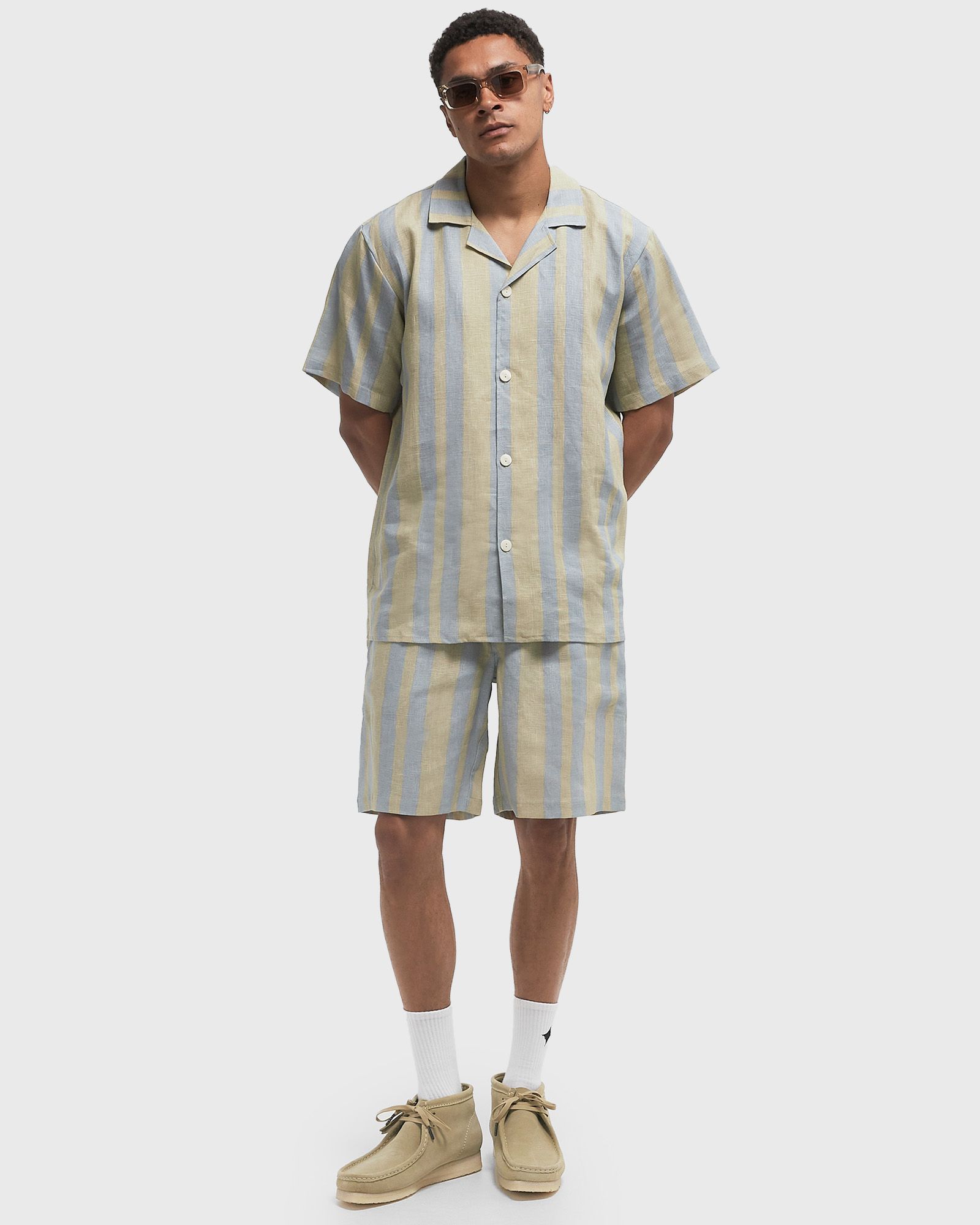 Mist Strata Nicola Linen Shorts