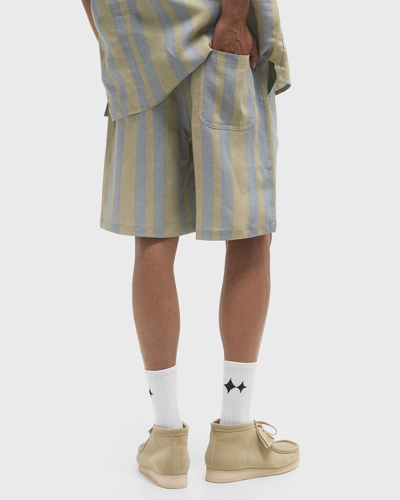 Mist Strata Nicola Linen Shorts