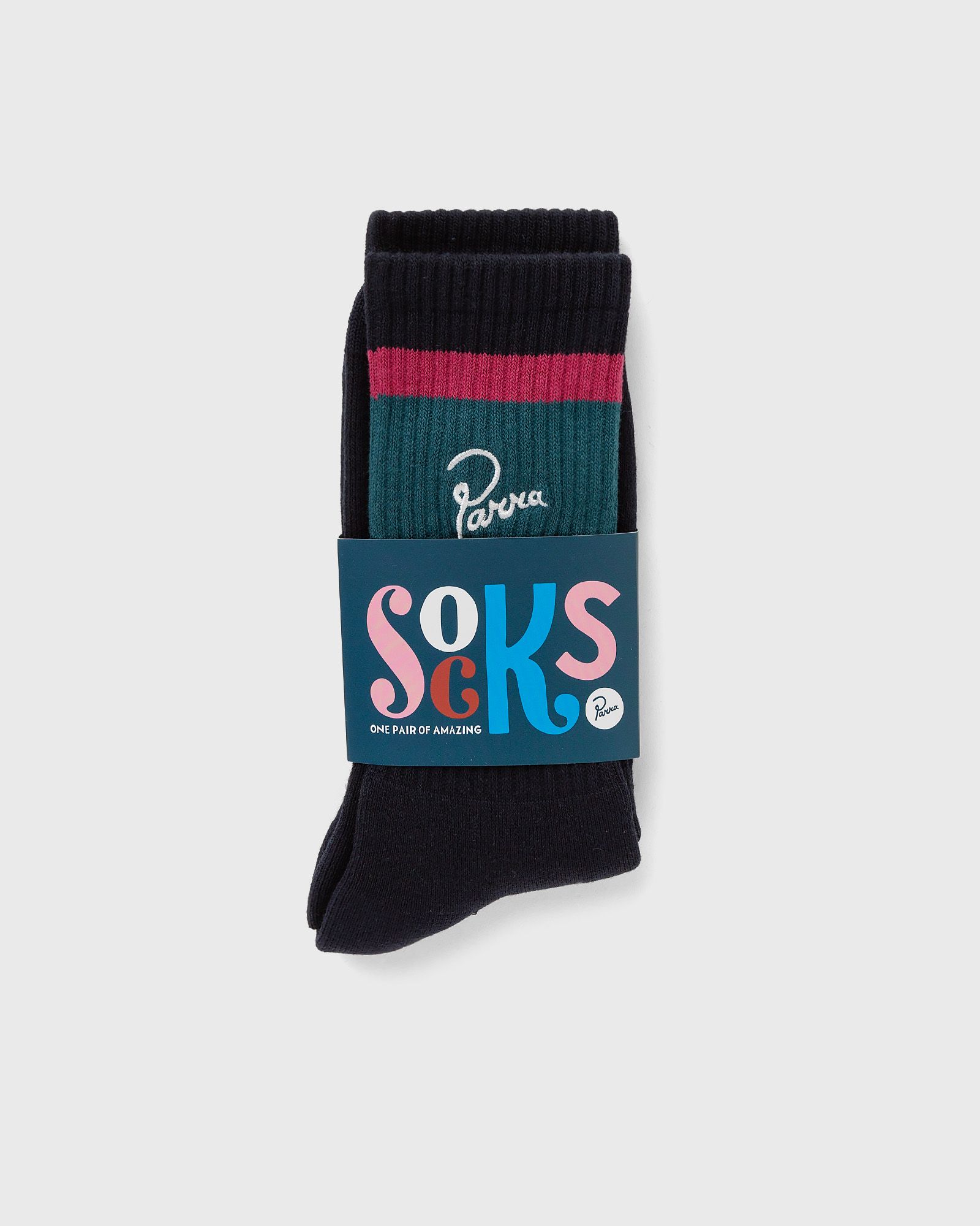 By Parra - script logo crew socks men socks blue in größe:one size