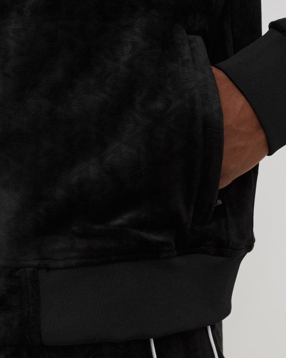 DEBOSSED VELOUR TRACK JACKET