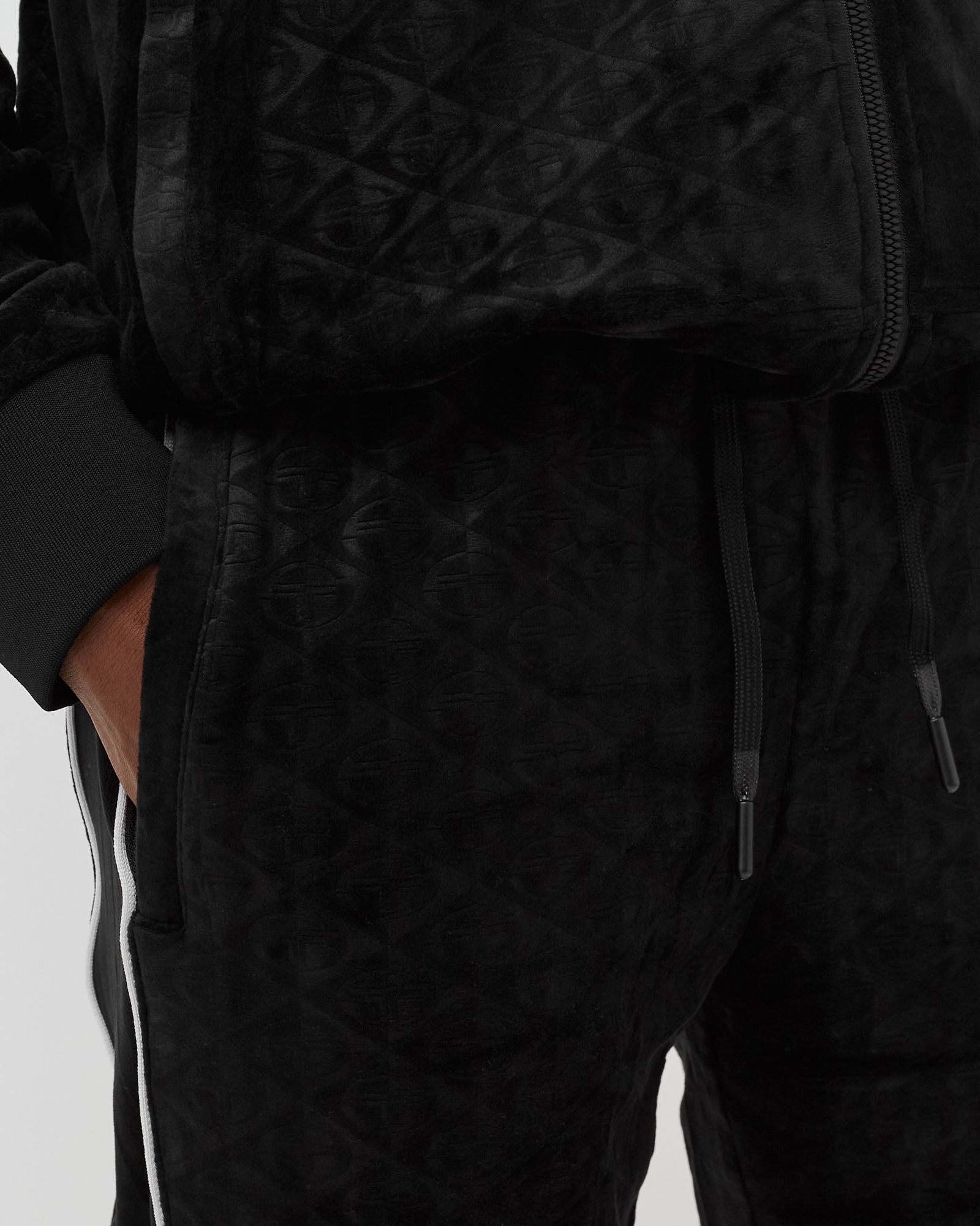 DEBOSSED VELOUR TRACK PANT