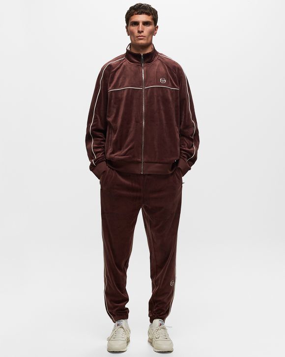 Sergio Tacchini LIONI VELOUR TRACKSUIT Brown DEEP MAHOGANY