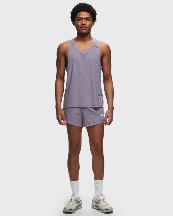 Satisfy Running Space-O Singlet Purple - LAVENDER GRAY