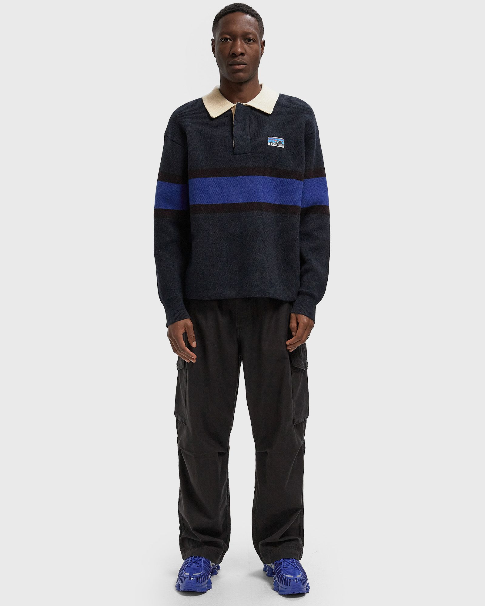 Recycled Wool-Blend Rugby Sweater