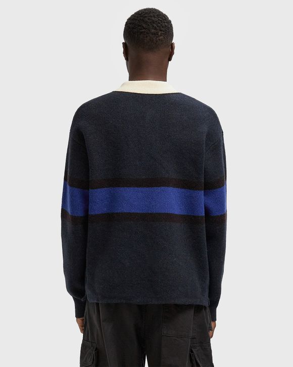 Recycled Wool-Blend Rugby Sweater