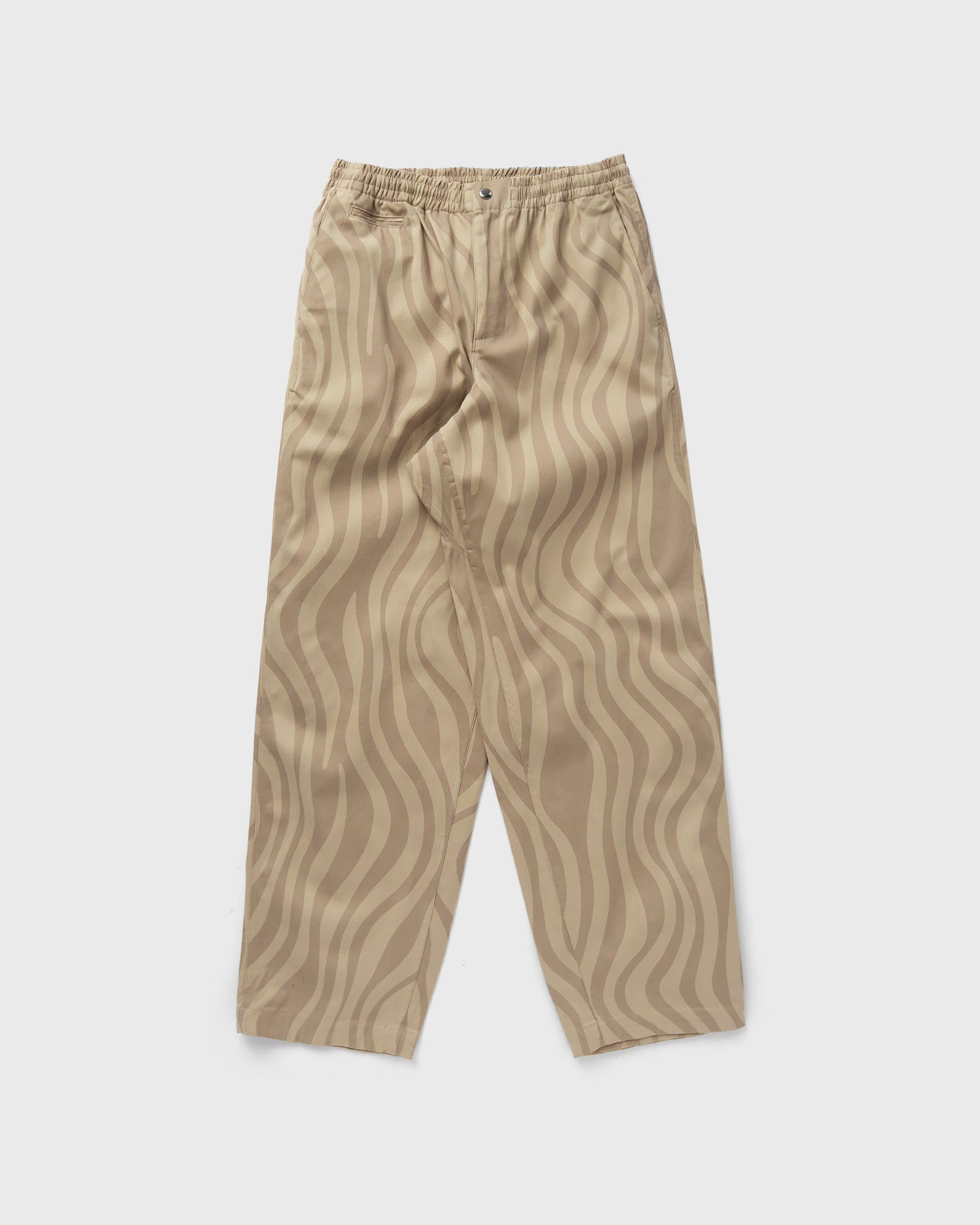 By Parra - flowing stripes pants men casual pants beige in größe:xl