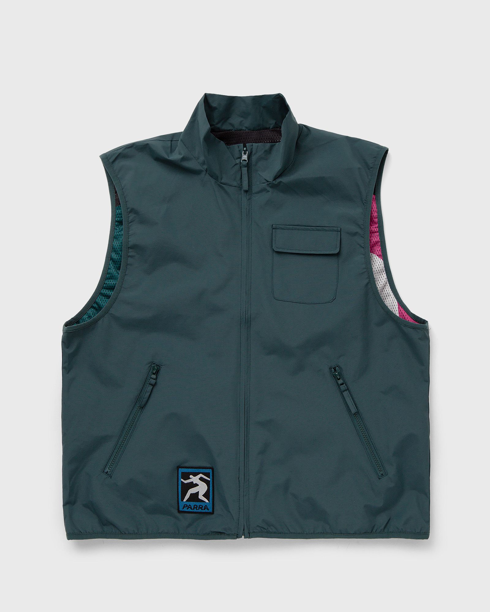 By Parra - ghost cave reversible vest men vests green in größe:l