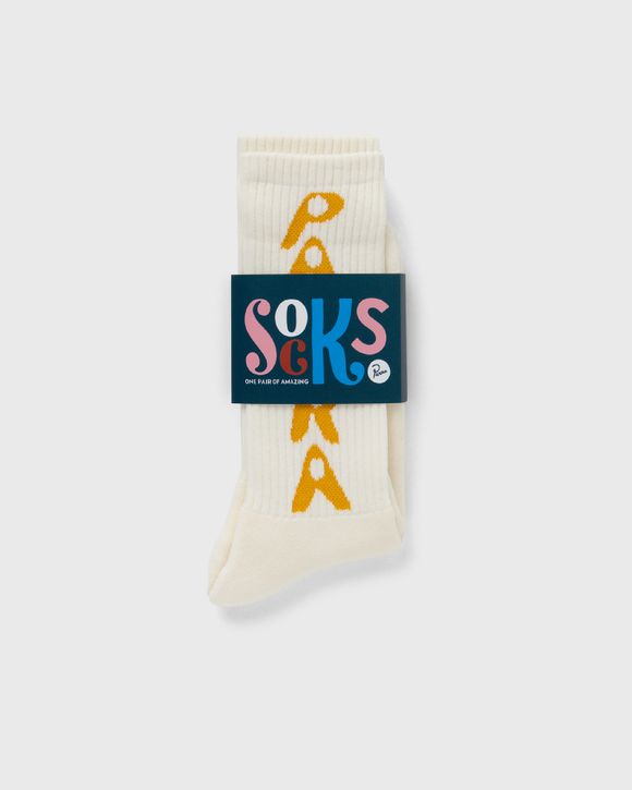 hole logo crew socks