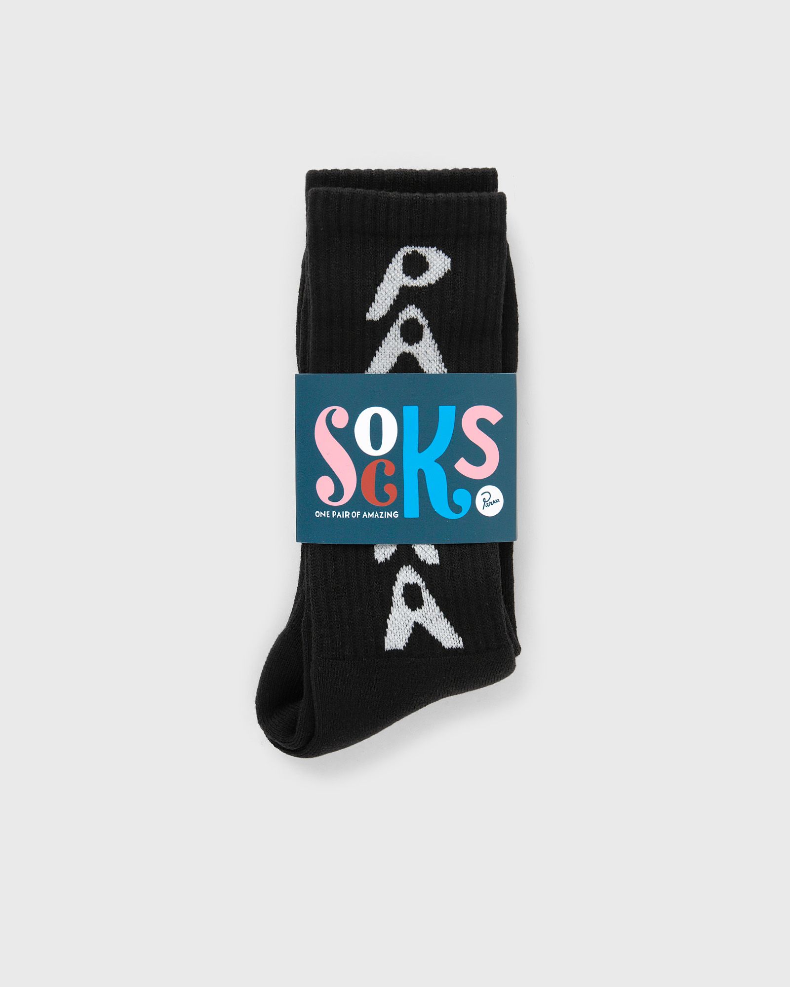 By Parra - hole logo crew socks men socks black in größe:one size