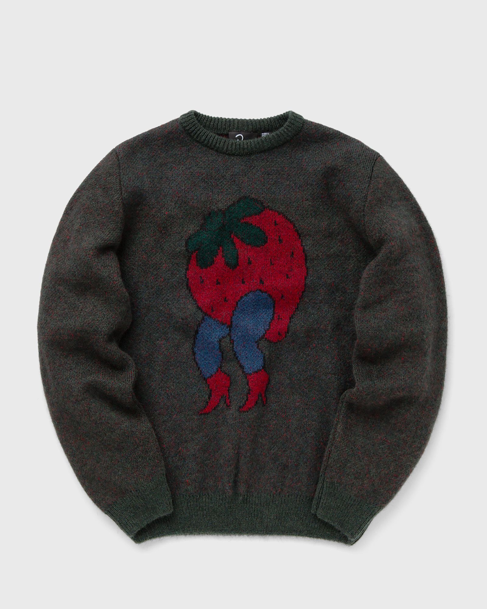 By Parra - stupid strawberry knitted pullover men pullovers green in größe:xl