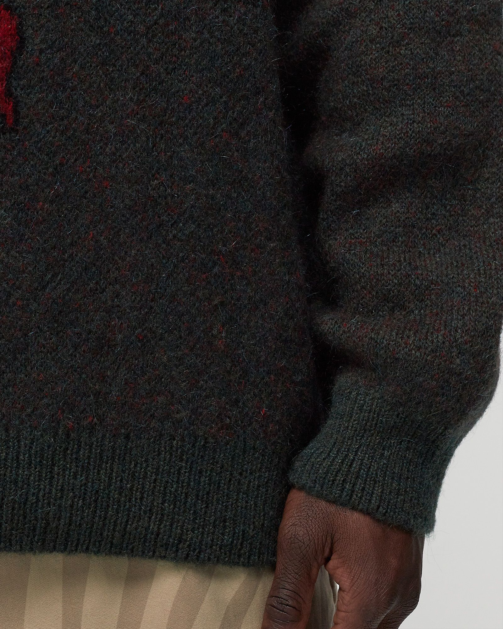 stupid strawberry knitted pullover
