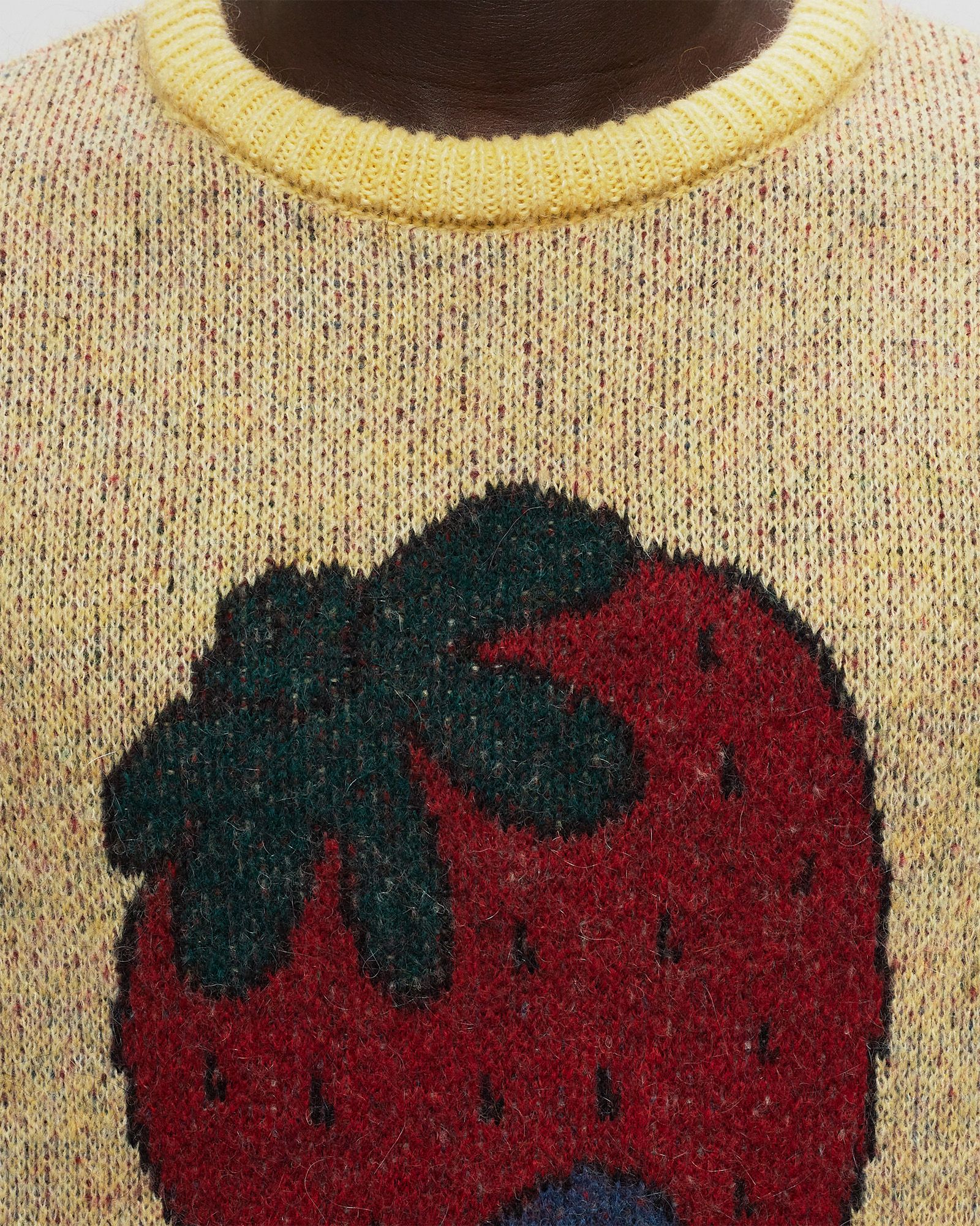stupid strawberry knitted pullover