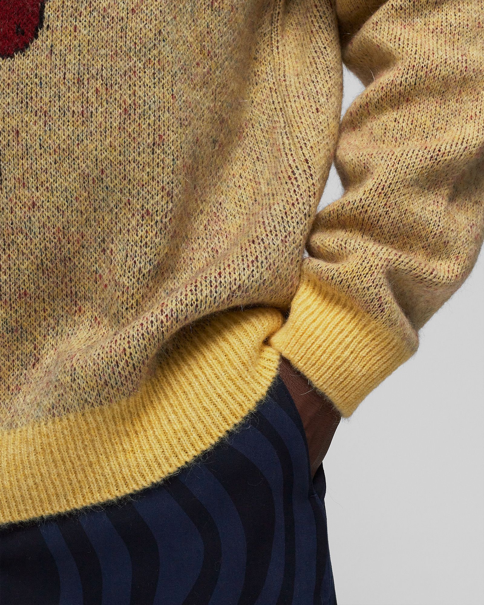 stupid strawberry knitted pullover