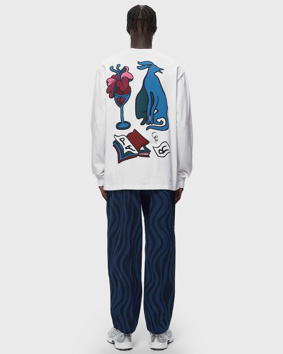 wine and books long sleeve t-shirt