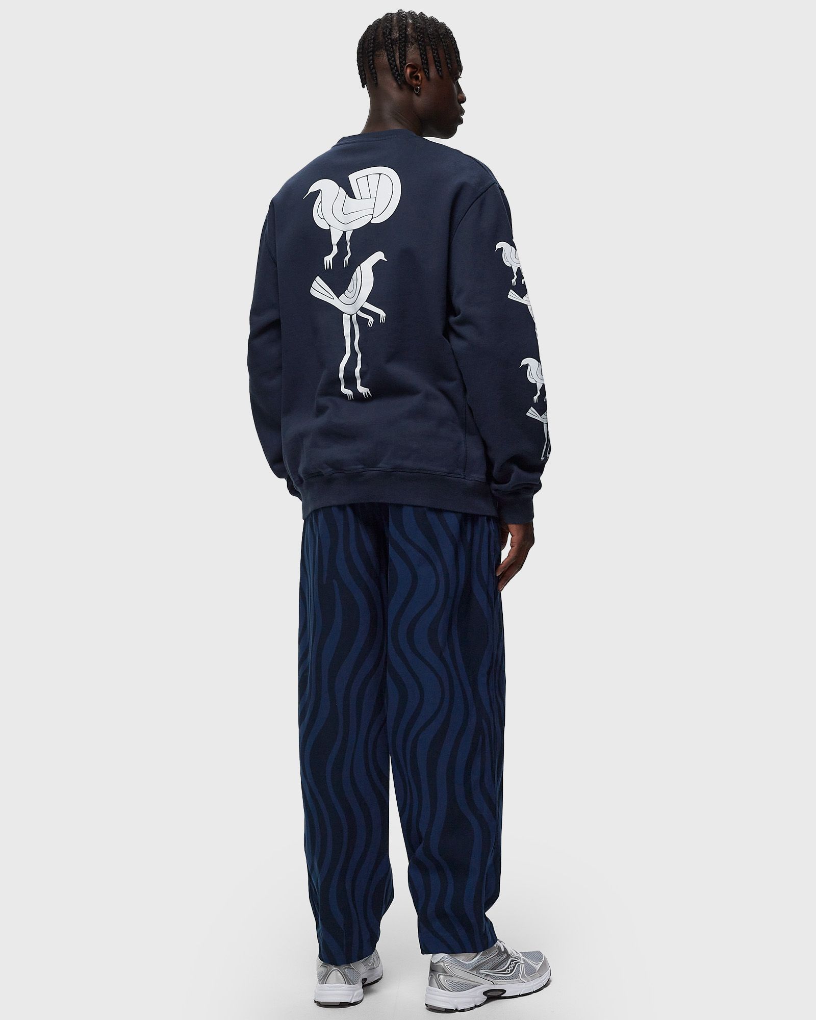 fancy pigeon crew neck sweatshirt