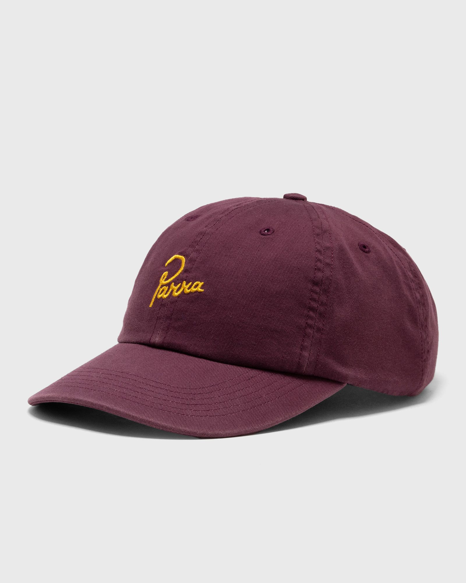script logo 6 panel hat