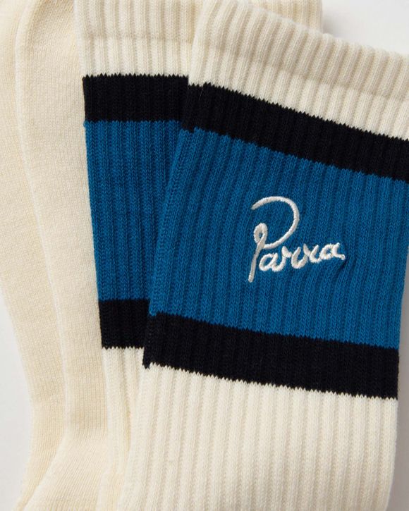 script logo crew socks