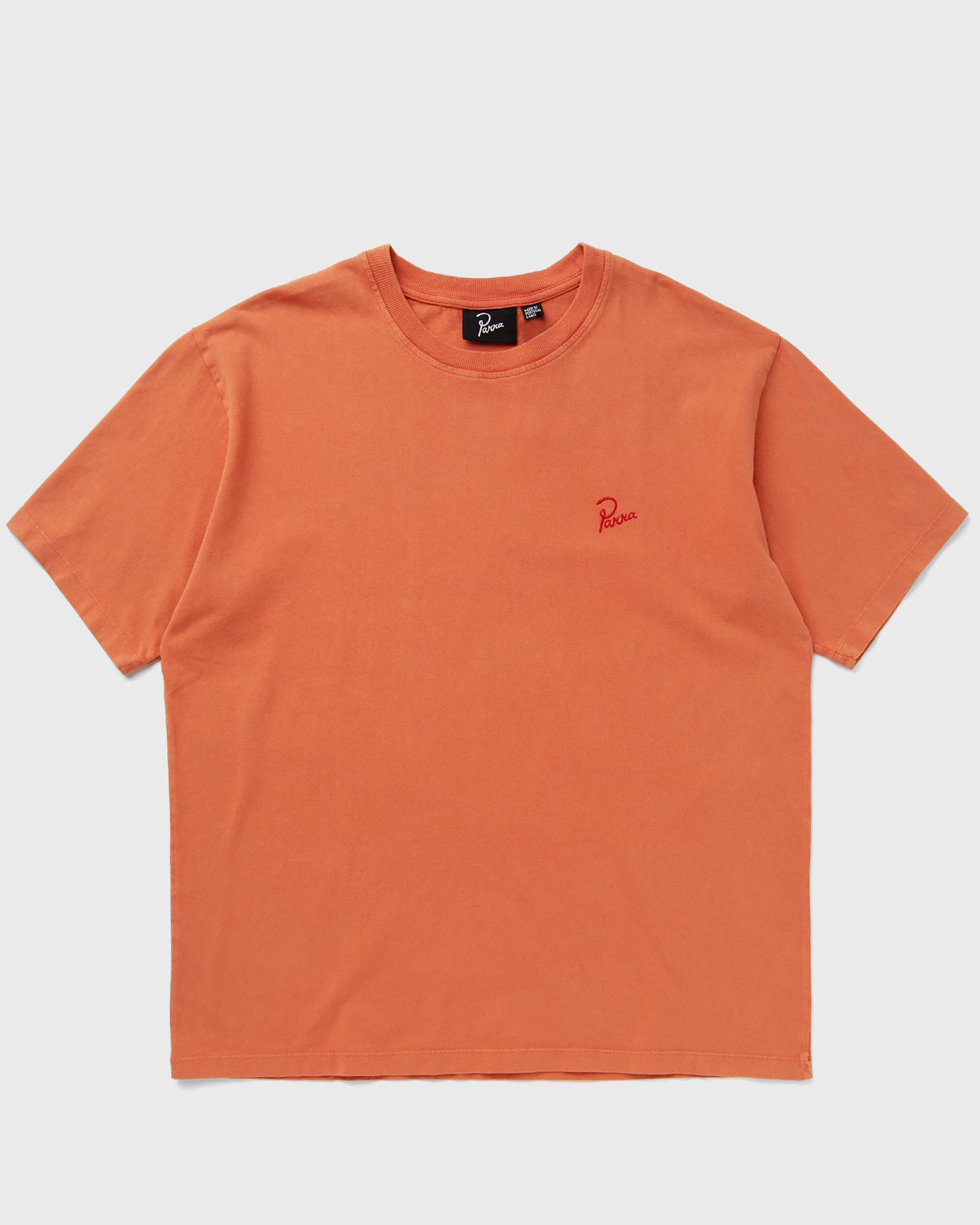 By Parra - script logo t-shirt men shortsleeves orange in größe:xl