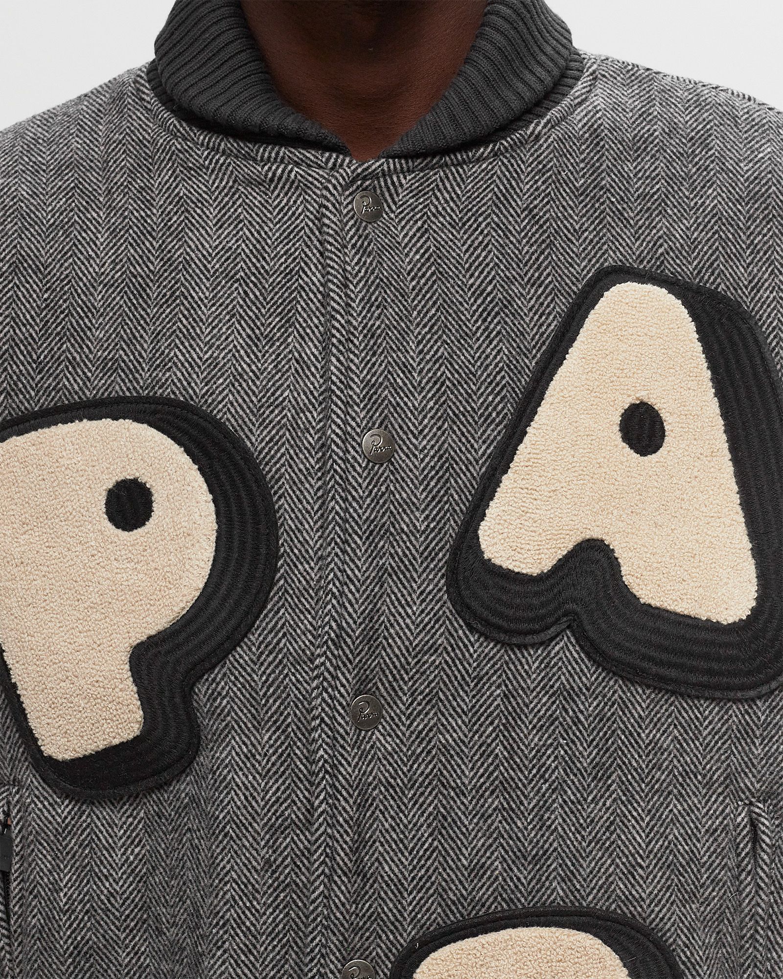 rounded PAR varsity jacket