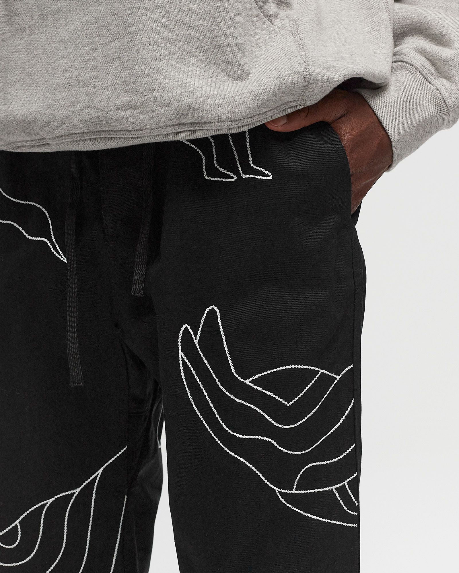 stitched up duck pants