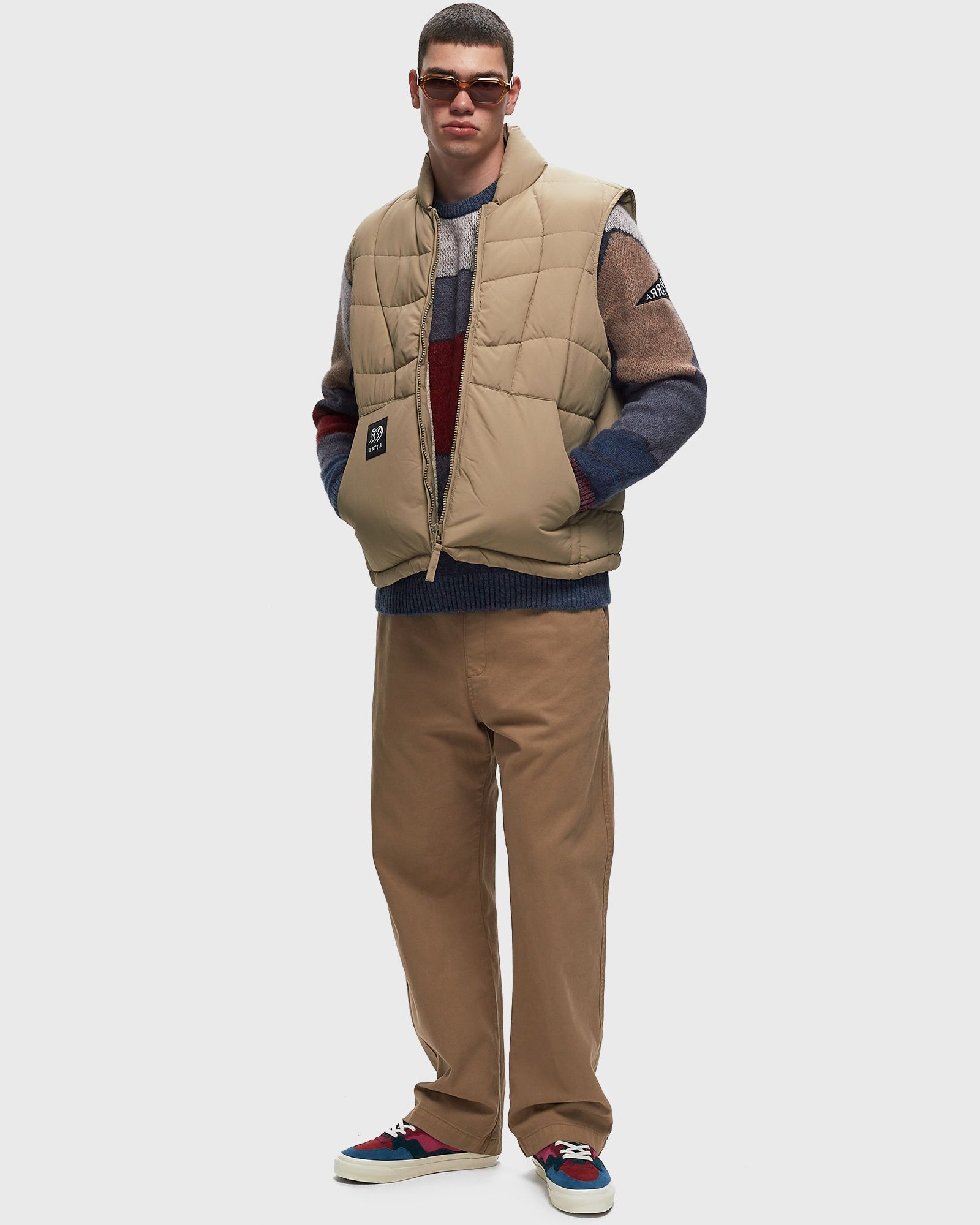 waved alien puffer vest