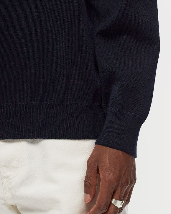 flower blob knitted polo pullover