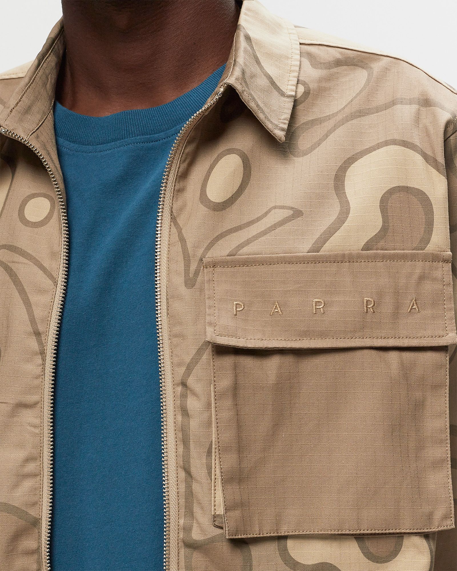 fruit tree camo shirt jacket