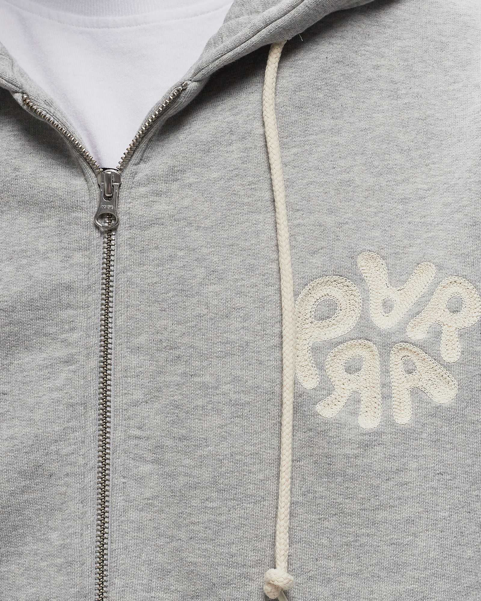 1976 logo zip hooded sweatshirt