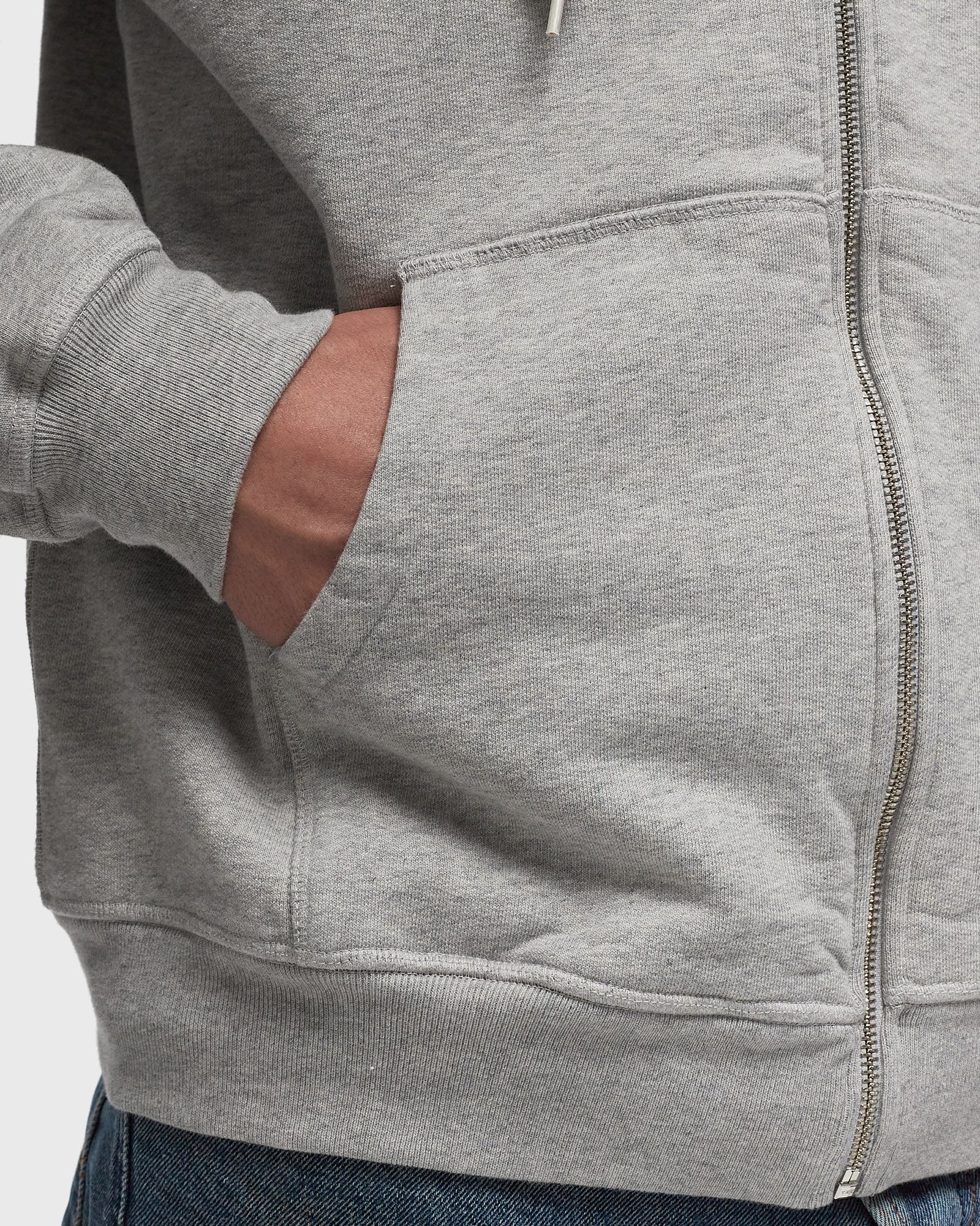 1976 logo zip hooded sweatshirt