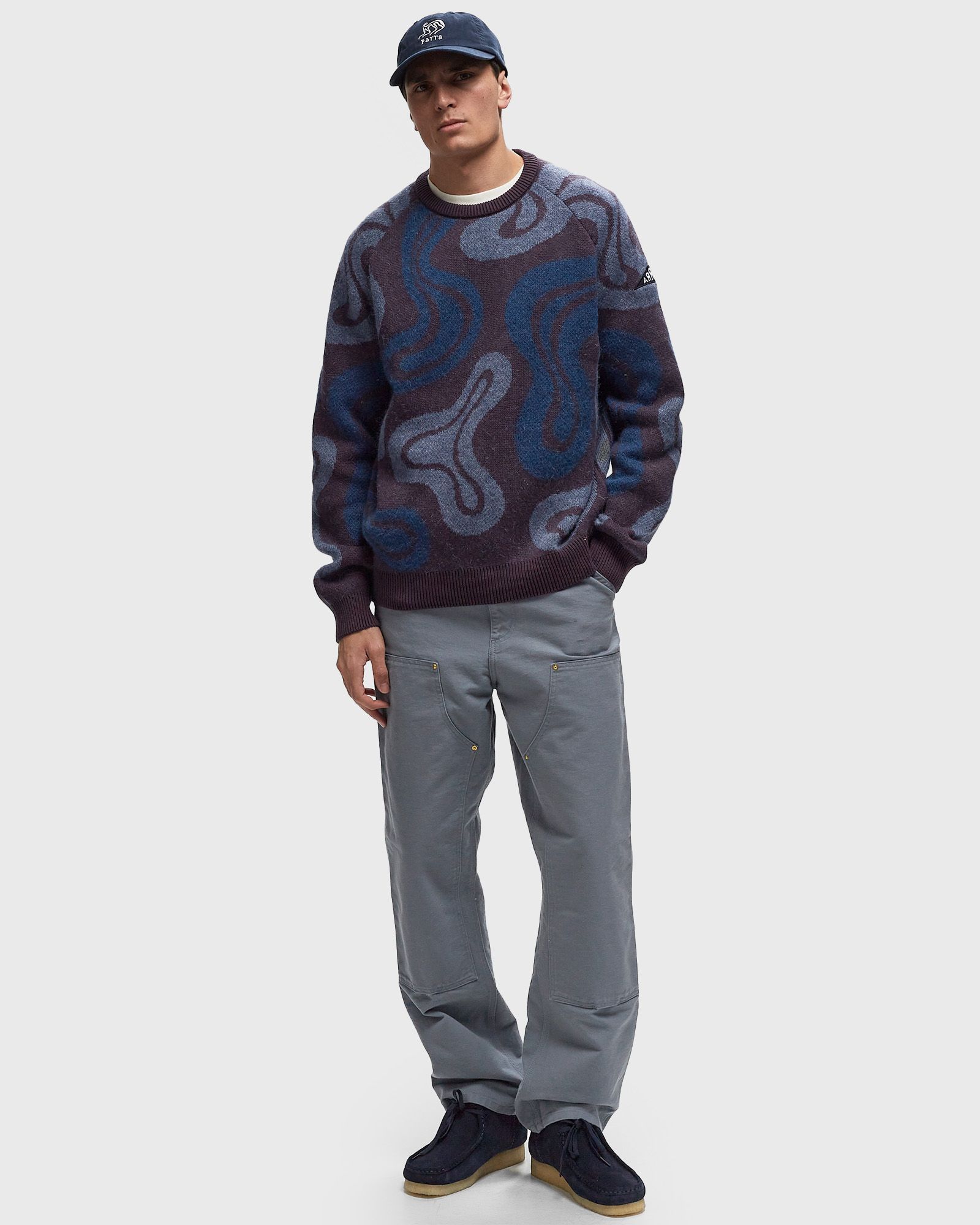 stupid lava lamp knitted pullover