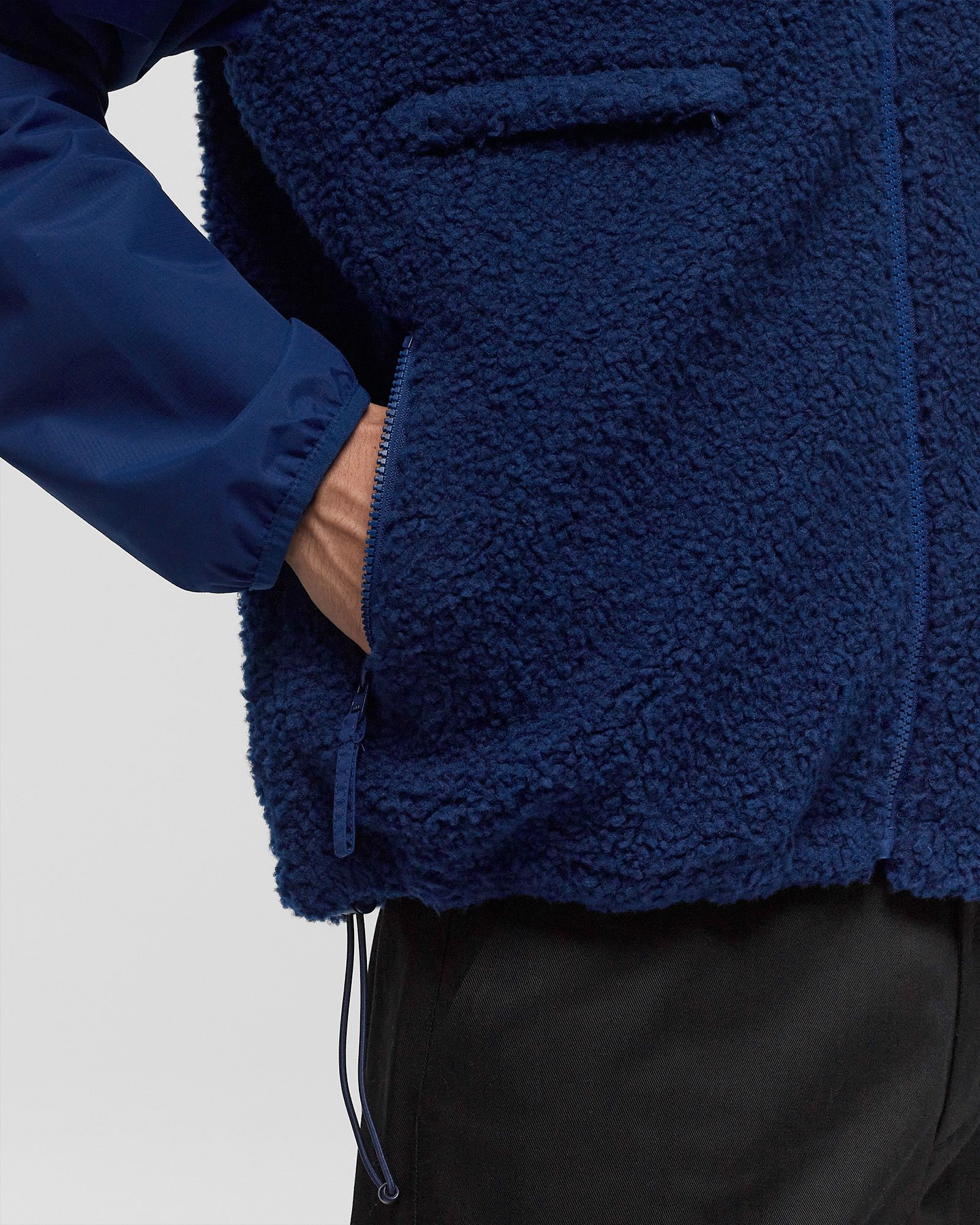 balled fleece jacket