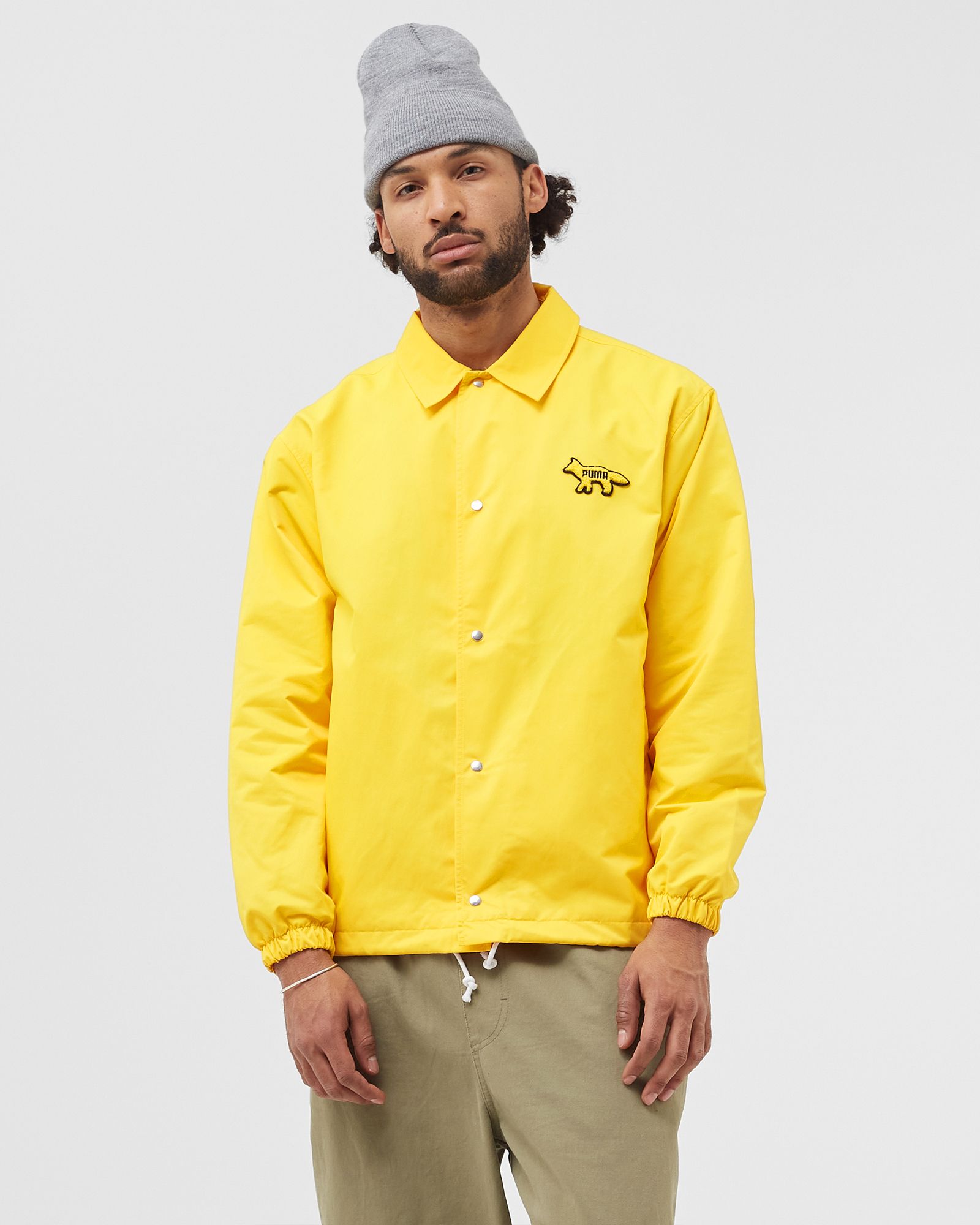 プーマ メゾン キツネ コーチジャケット Puma PUMA x MAISON KITSUNE Coach Jacket Yellow | BSTN Store