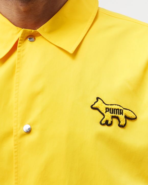 Puma PUMA x MAISON KITSUNE Coach Jacket Yellow | BSTN Store