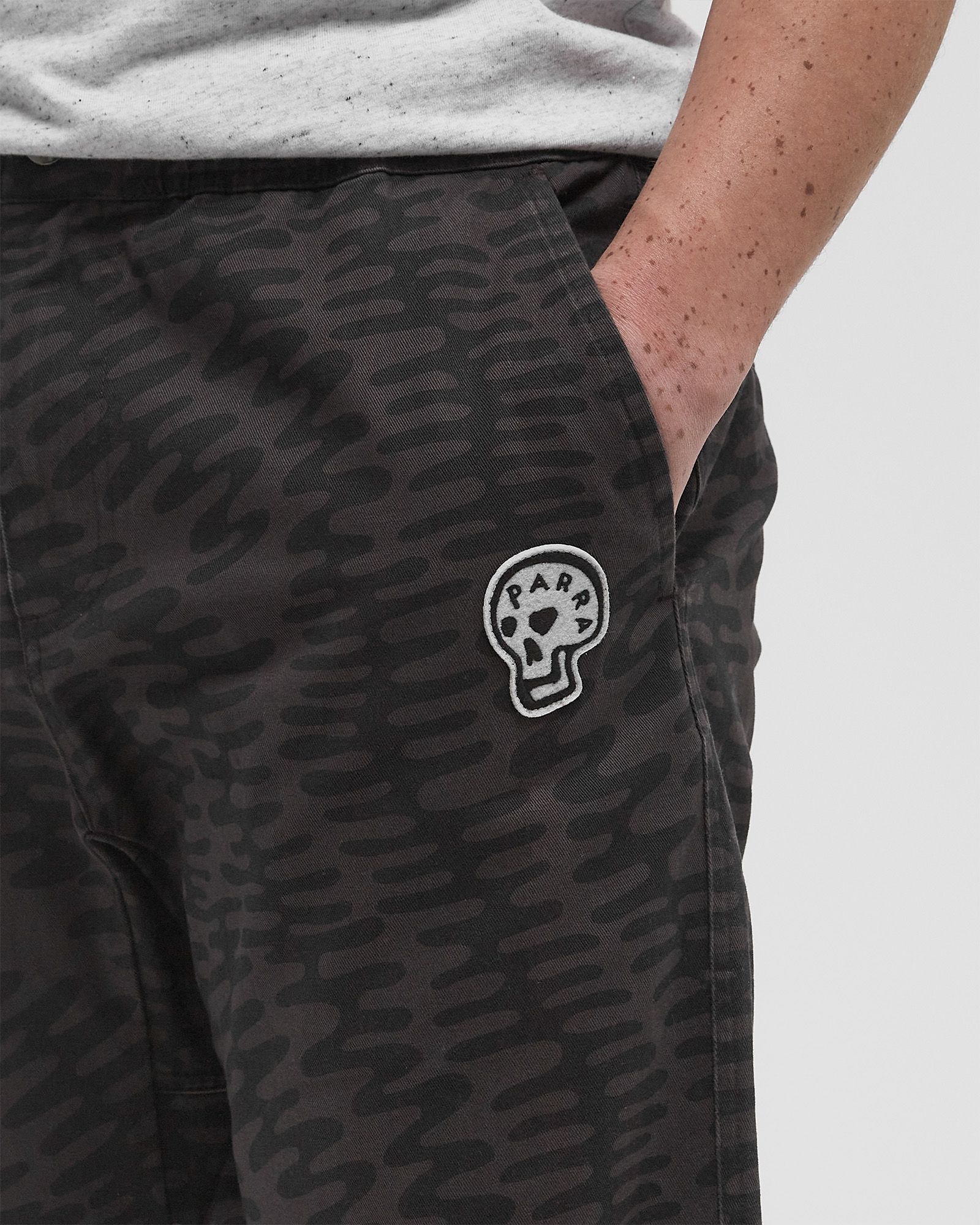 Stitched skull pants