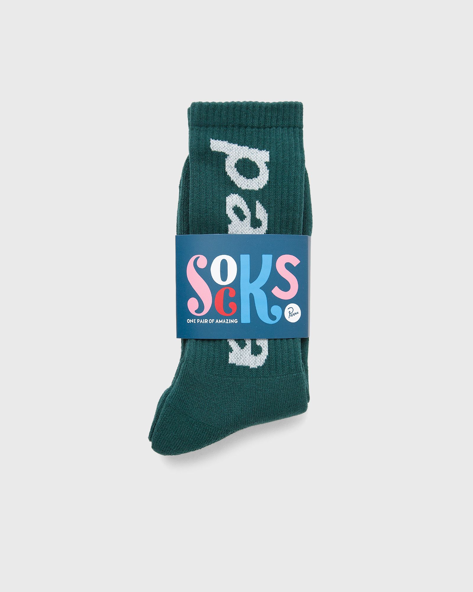 Lower case crew socks