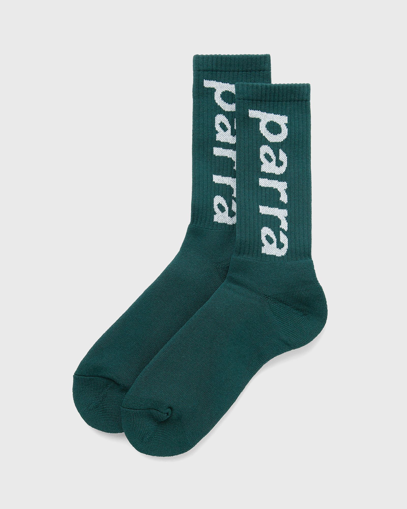 Lower case crew socks
