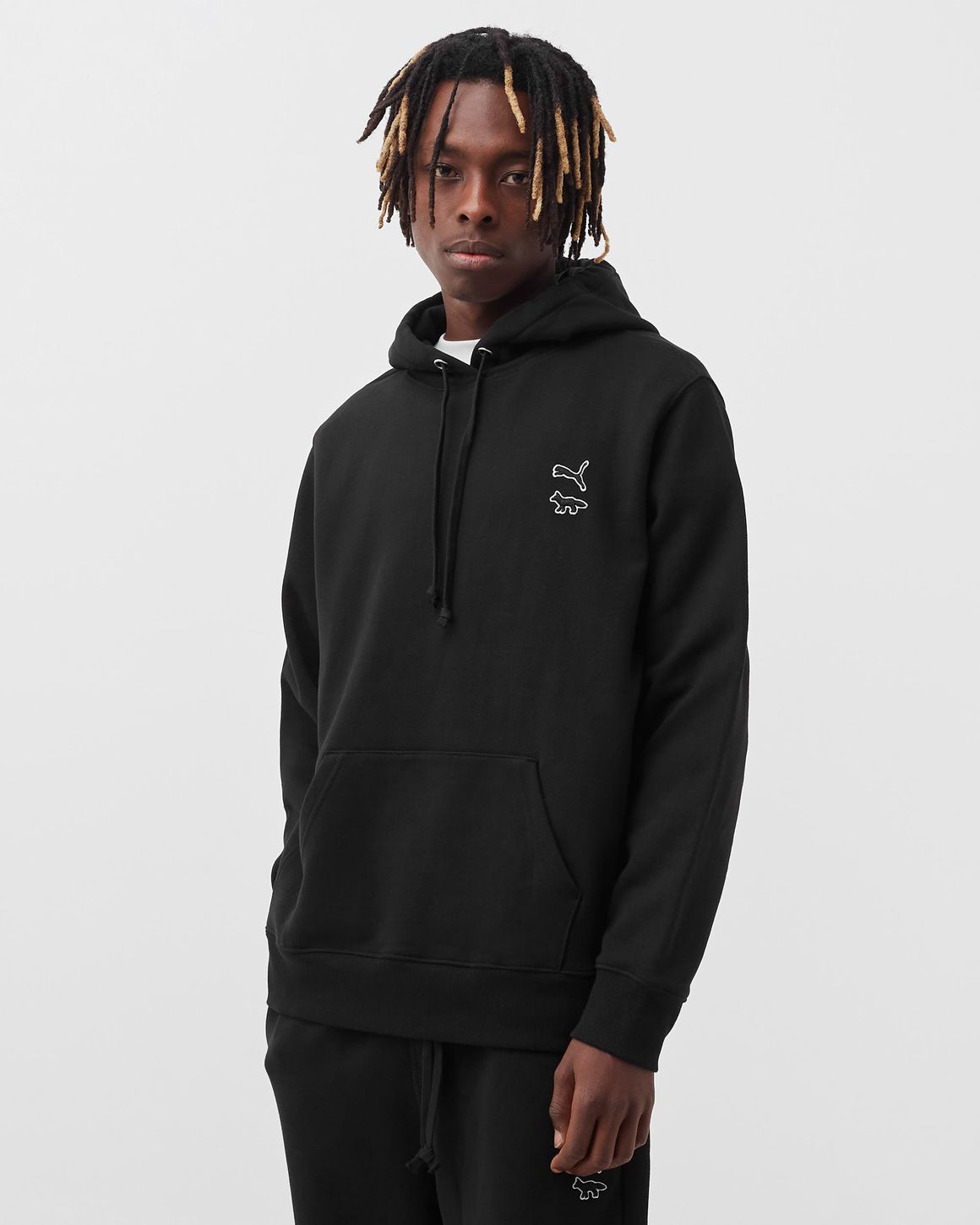 PUMA x Maison Kitsune★ダブルロゴフーディ パーカー送関込み PUMA × MAISON KITSUNÉ - ラスト1点 / PUMA X MAISON KITSUNE