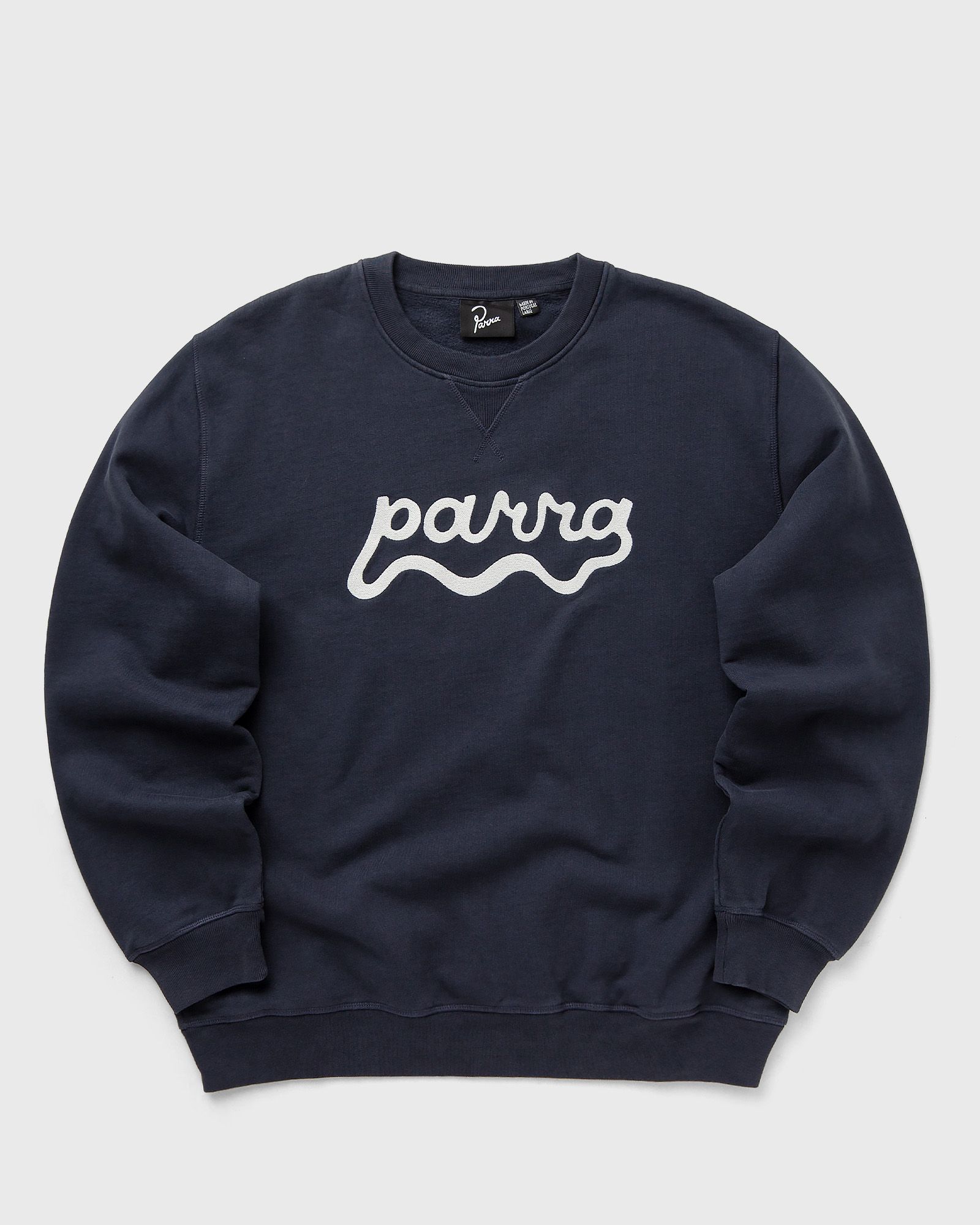 Water wave logo crew neck sweatshirt