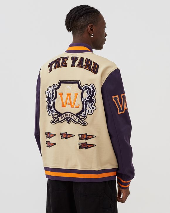 Men's Temp Off White Eagle Varsity Jacket