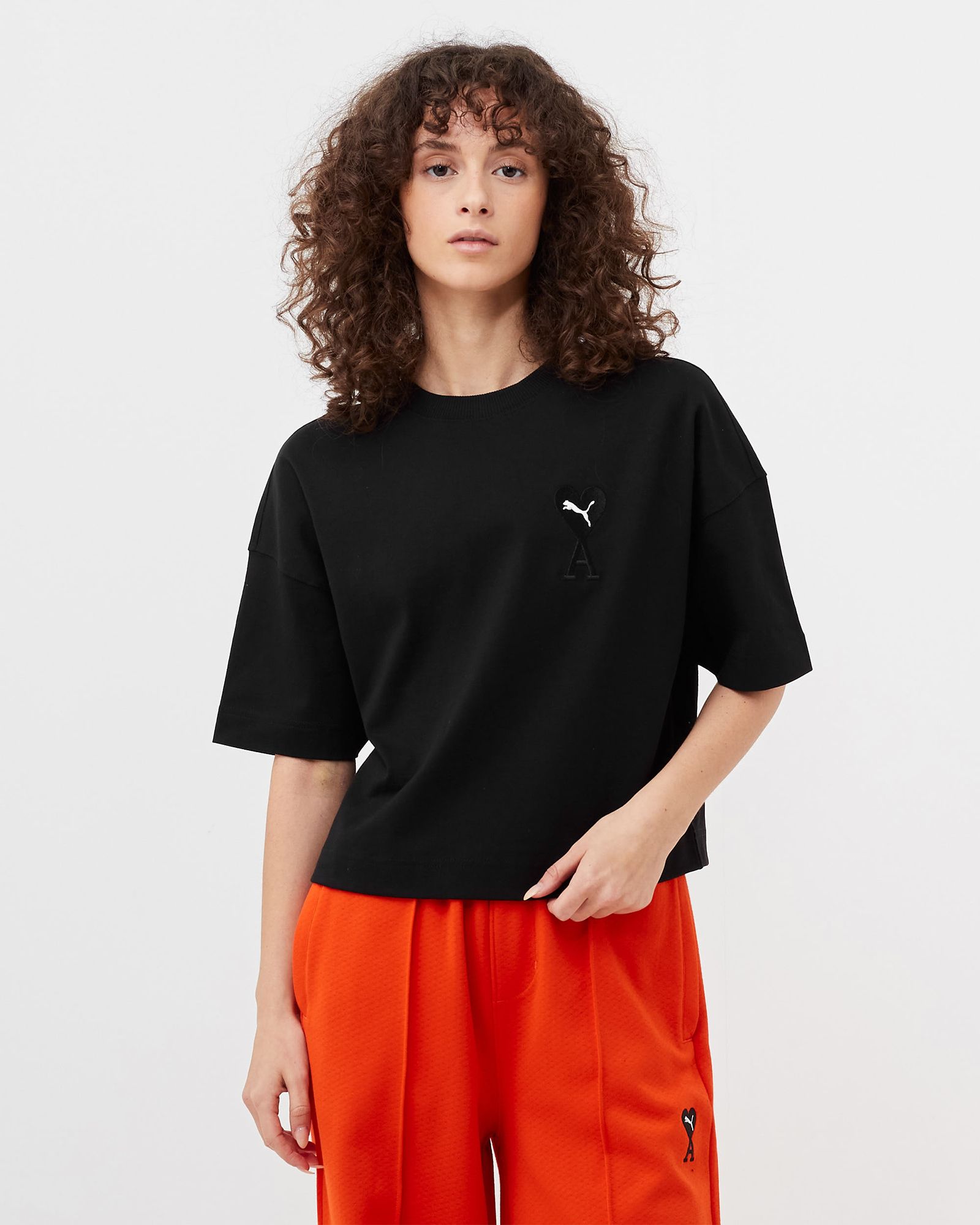 Puma WMNS PUMA x AMI Graphic Tee Black | BSTN Store