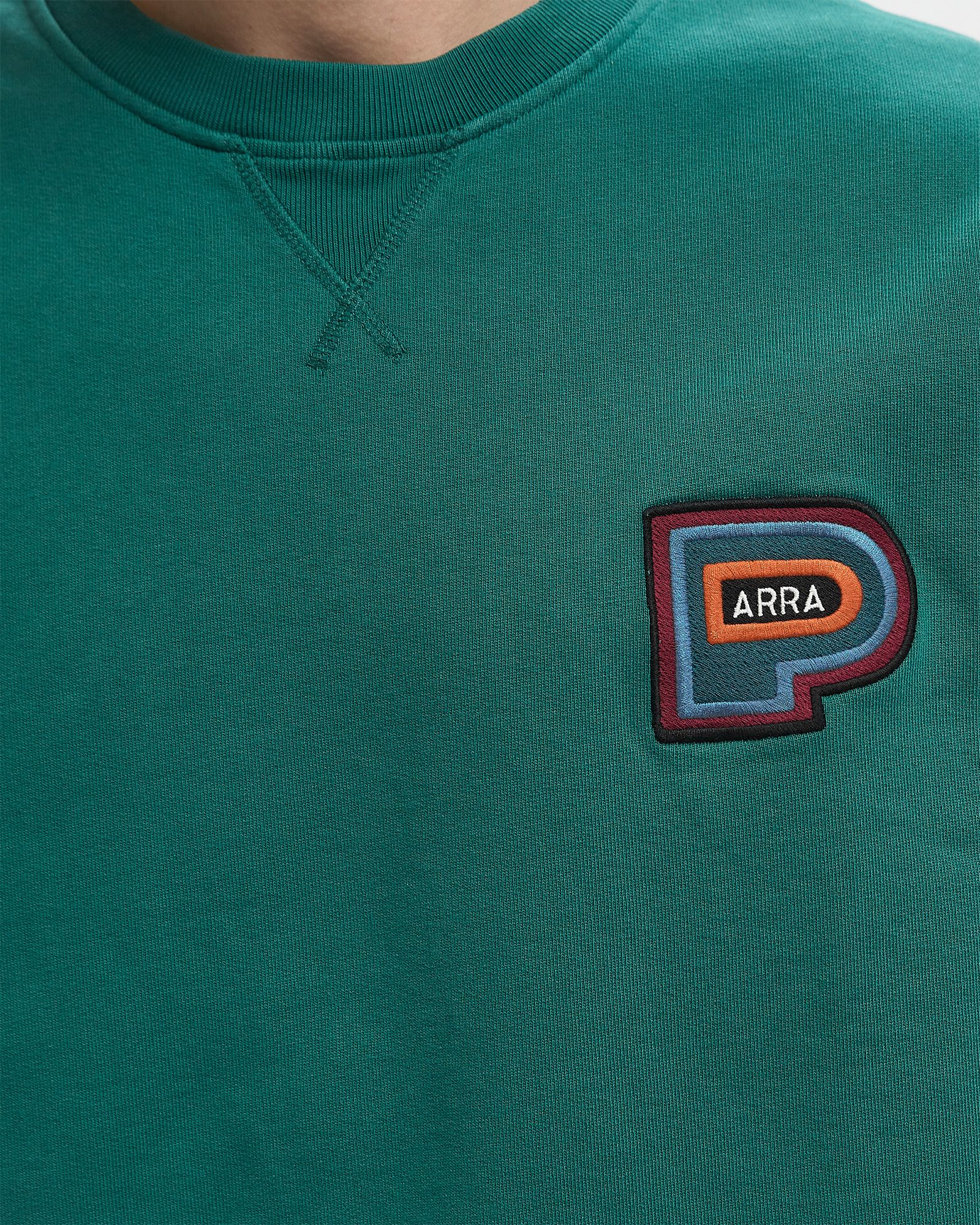 Repeat pea crew neck sweatshirt