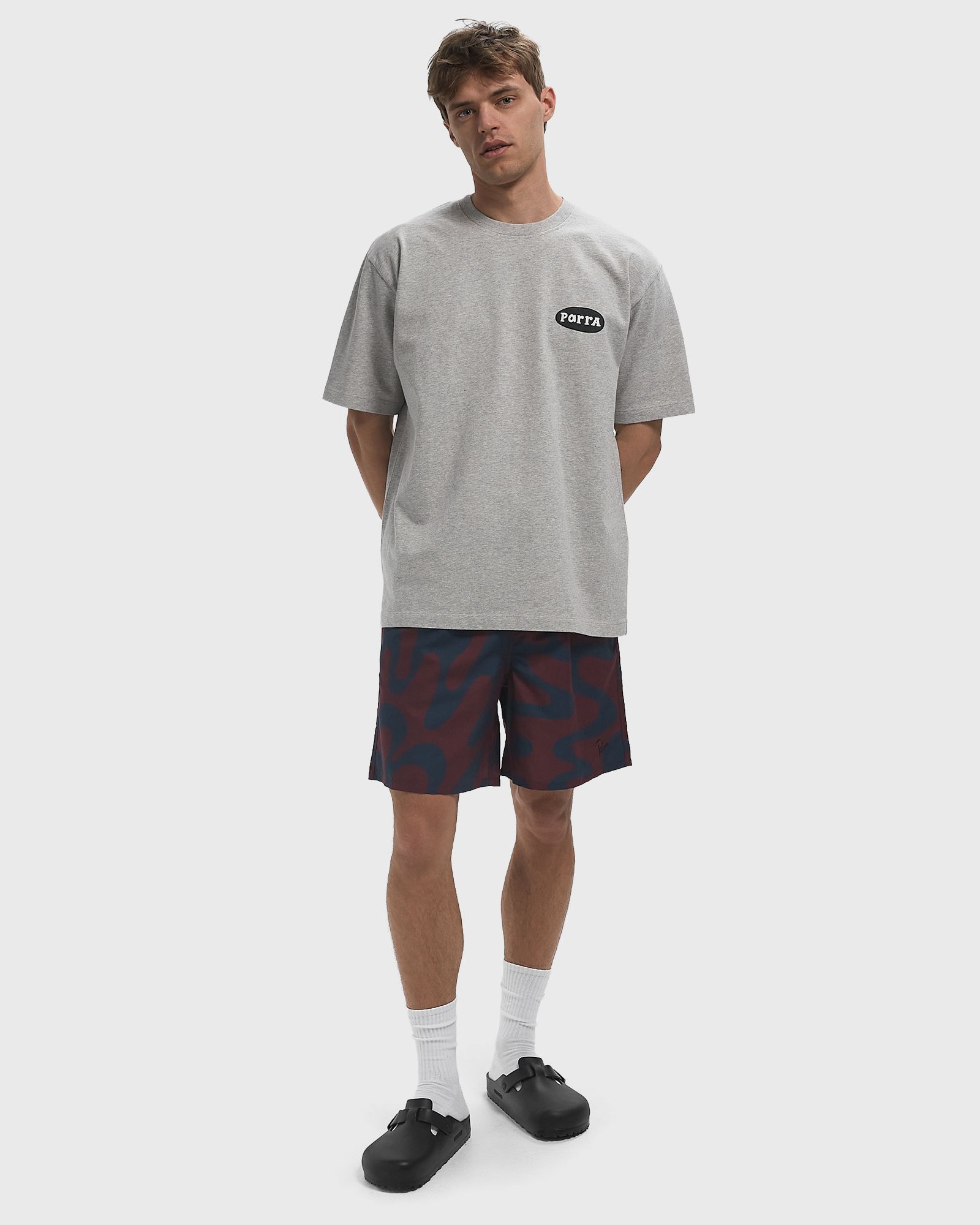 Splashed swim shorts