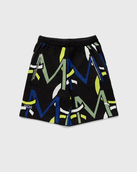 Medium MCM x PUMA Monogram Jacquard Shorts Black