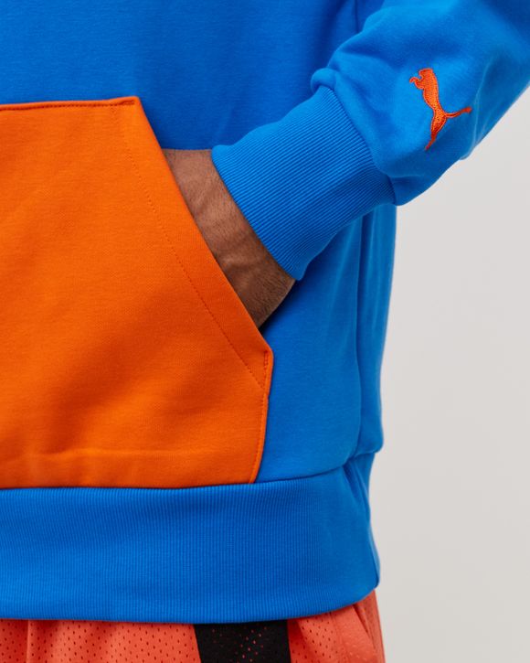 Blue and 2025 orange hoodie mens