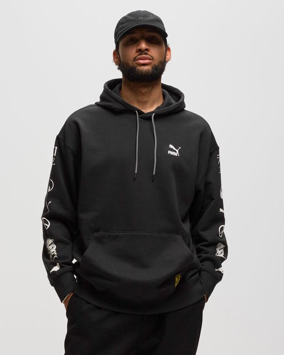 Puma GRAPHIC HOODIE - Sweatshirt - black 