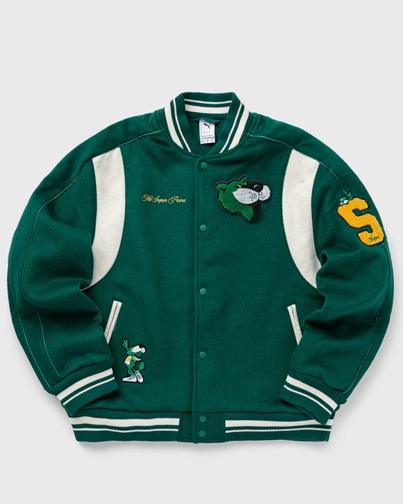 Puma The Mascot T7 College Jacket Evergreen - L